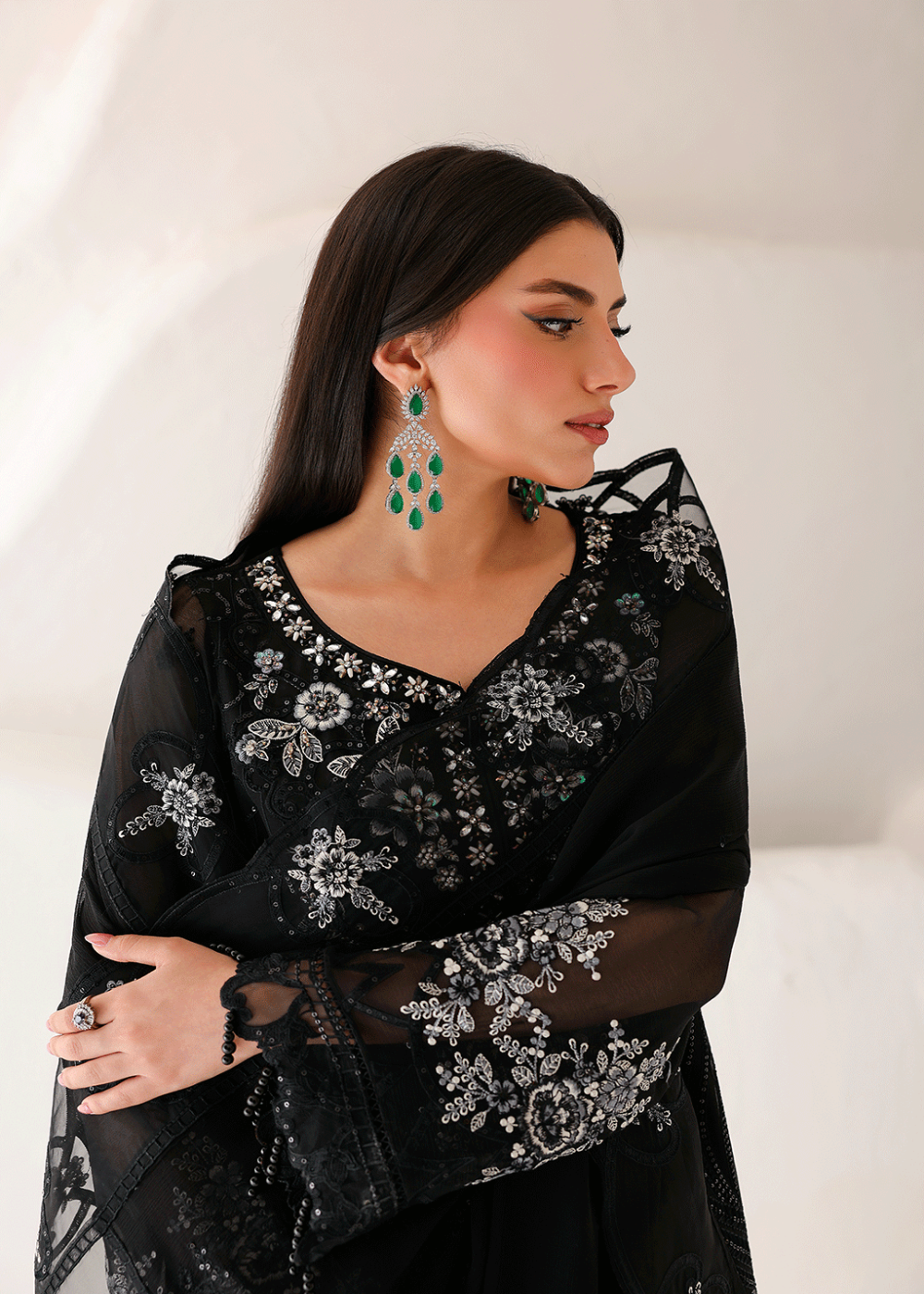 Buy Now Satrangi Premium Chiffon '26 by Ramsha | ST-202 Online in US, UK, Canada, France, Italy, Germany, Greece, Sweden, Australia, UAE & Worldwide at Empress.