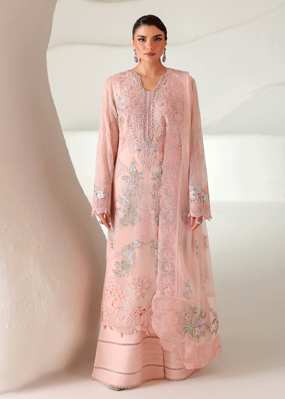 Buy Now Satrangi Premium Chiffon '26 by Ramsha | ST-205 Online in US, UK, Canada, France, Italy, Germany, Greece, Sweden, Australia, UAE & Worldwide at Empress.