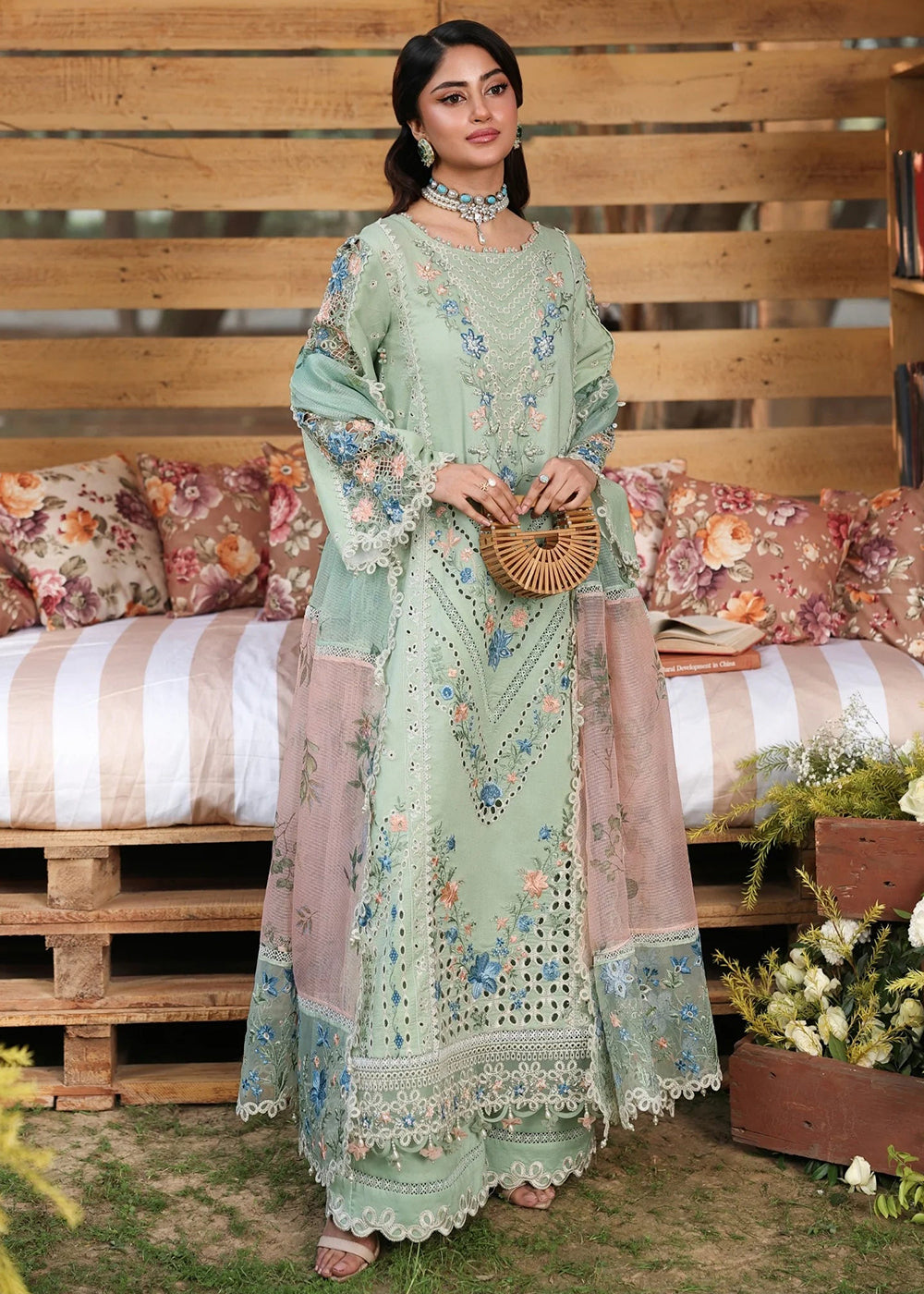 Buy Now Tales of Petals Luxury Lawn '26 by Sardinia | SUMMER SAGE Online in US, UK, Canada, France, Greece, Germany, Ireland, Sweden & Worldwide at Empress.