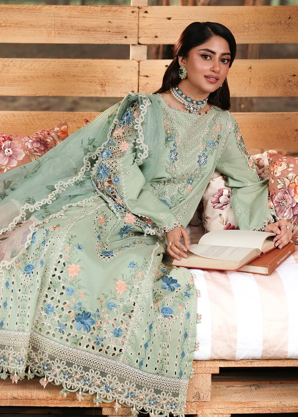 Buy Now Tales of Petals Luxury Lawn '26 by Sardinia | SUMMER SAGE Online in US, UK, Canada, France, Greece, Germany, Ireland, Sweden & Worldwide at Empress.