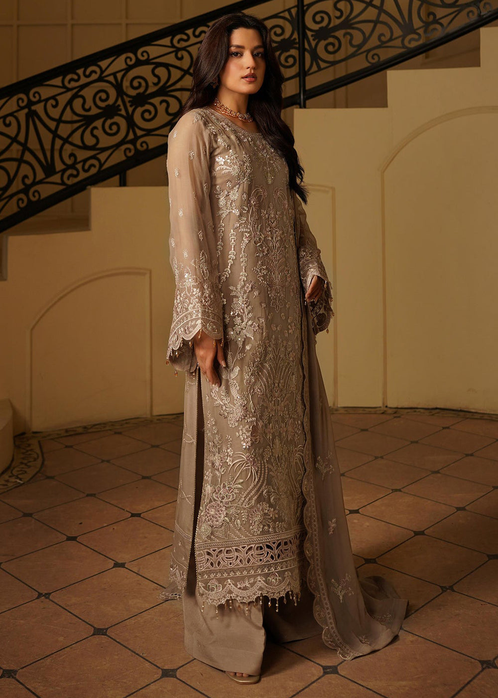 Buy Now Aarzu Luxury Formals '25 by Maryam's | Sarang Online in USA, UK, Canada, France, Italy, Germany, Qatar, UAE, Singapore & Worldwide at Empress Clothing.