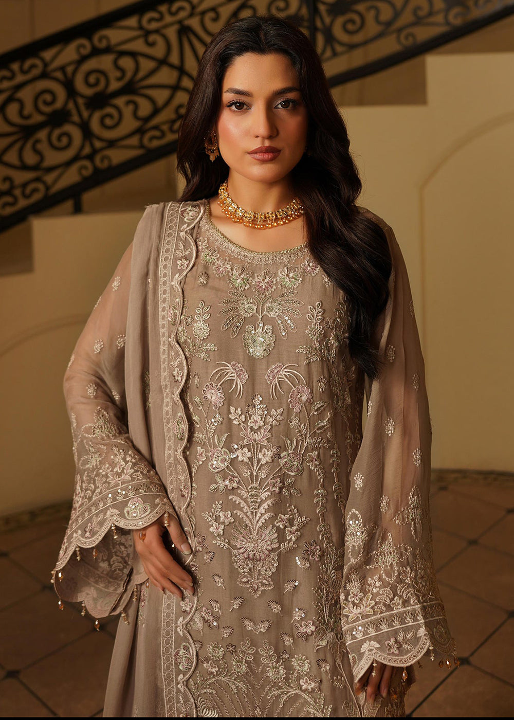 Buy Now Aarzu Luxury Formals '25 by Maryam's | Sarang Online in USA, UK, Canada, France, Italy, Germany, Qatar, UAE, Singapore & Worldwide at Empress Clothing.