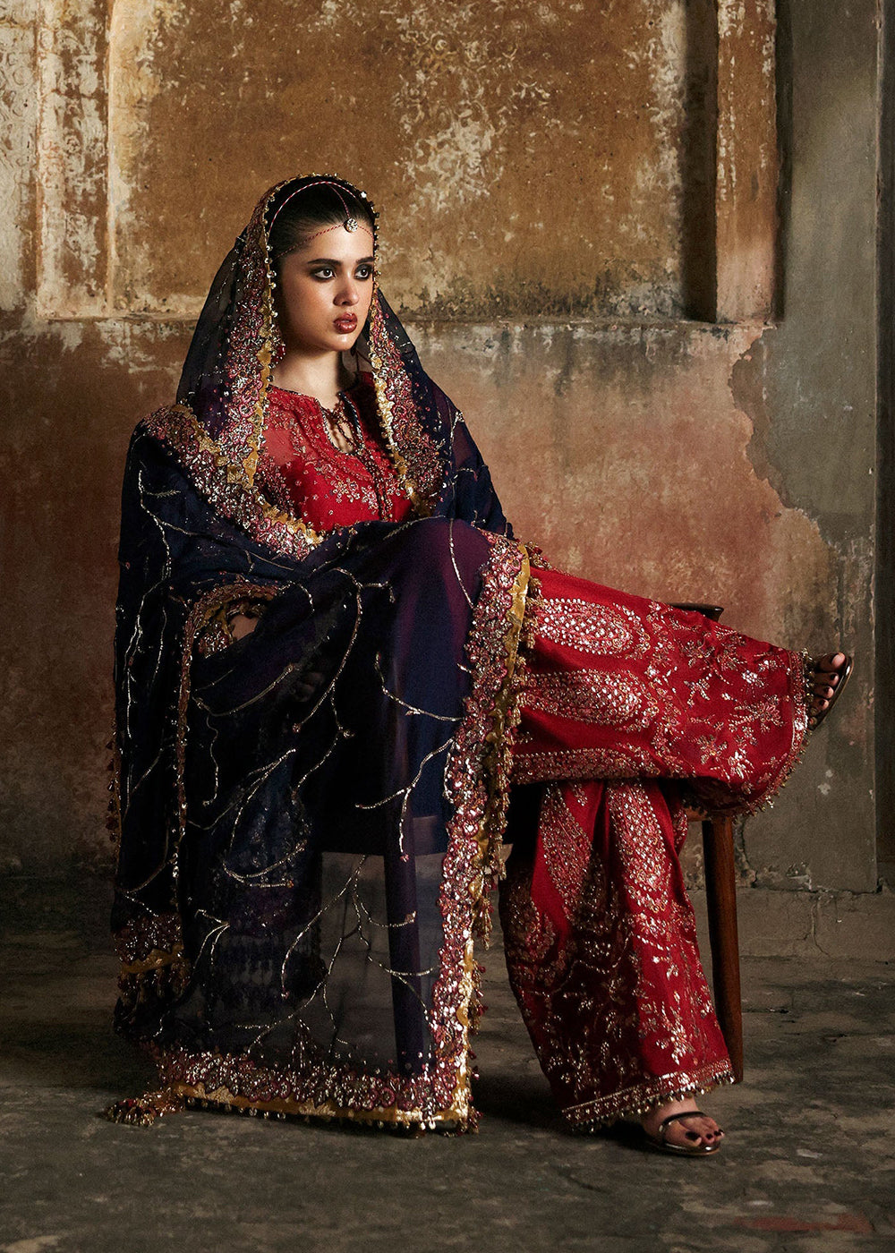 Buy Now Mussarat Wedding Formals by Hussain Rehar | Shahrbano Online in US, UK, Canada, France, Italy, Germany, Greece, Sweden, Africa & Worldwide at Empress.