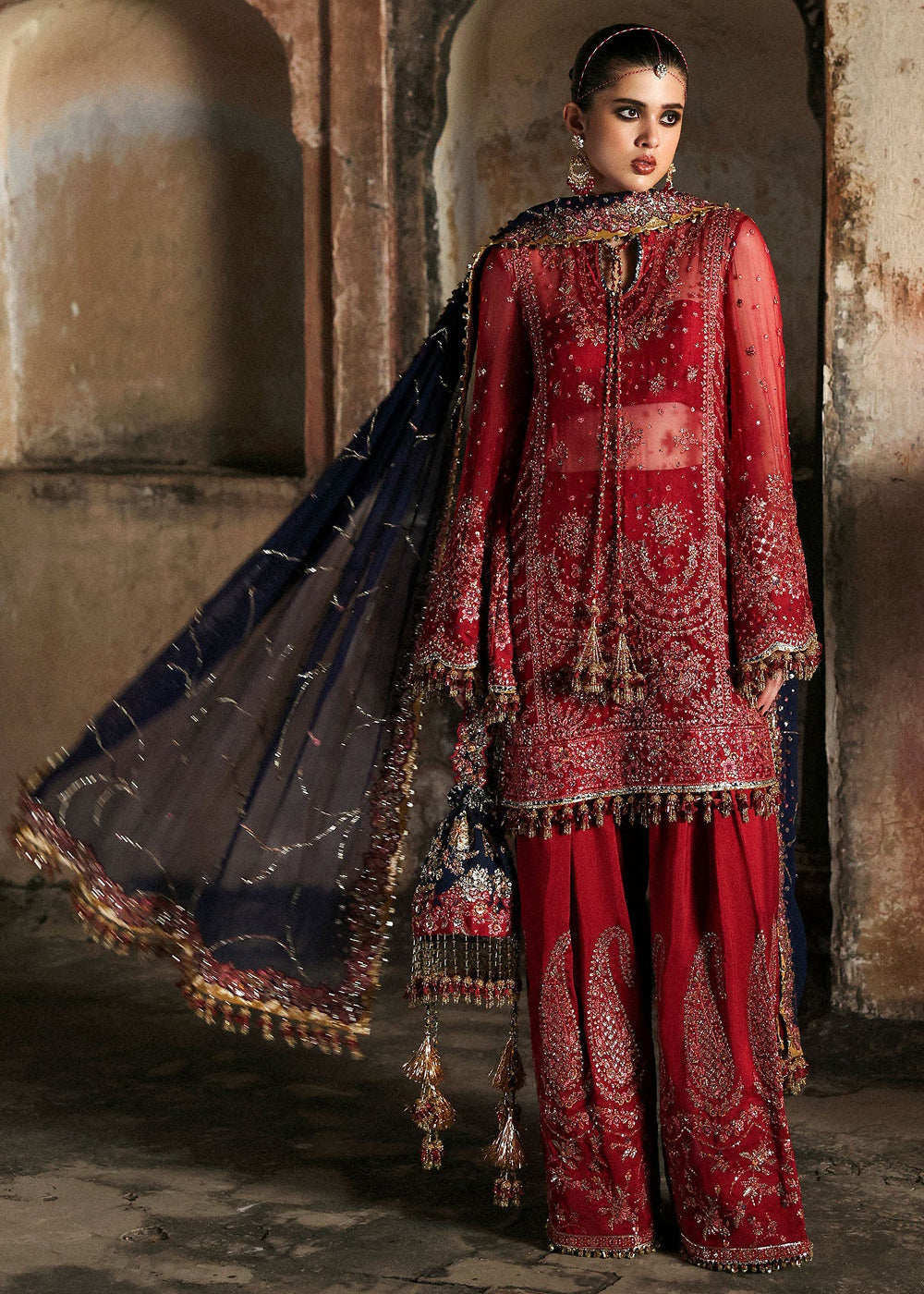 Buy Now Mussarat Wedding Formals by Hussain Rehar | Shahrbano Online in US, UK, Canada, France, Italy, Germany, Greece, Sweden, Africa & Worldwide at Empress.