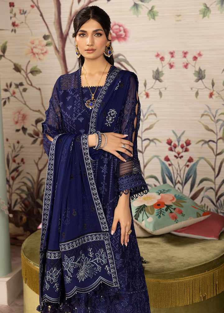 Buy Now Blue Formal Suit - Alizeh - Dhaagay Formals '23 - V02D04 - Sibel Online in USA, UK, Canada & Worldwide at Empress Clothing. 
