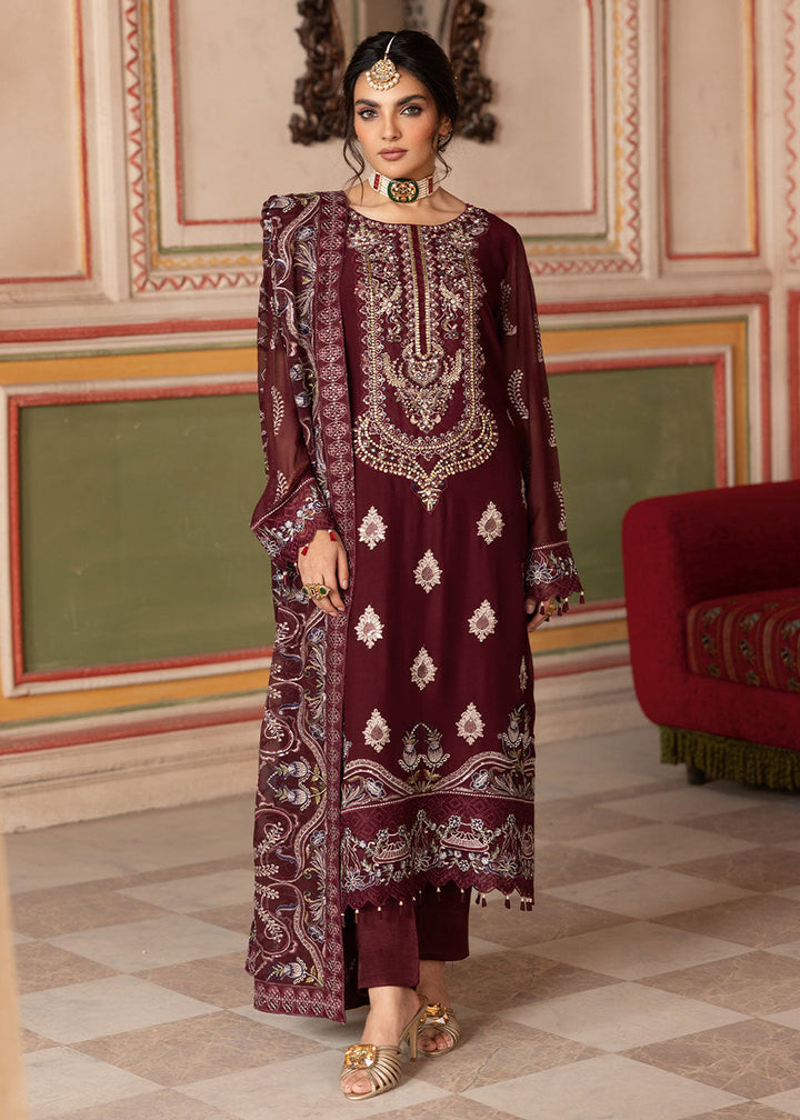 Buy Now Dastan Luxury Chiffon Collection '25 by Ramsha | T - 301 Online in USA, UK, Canada, Germany, Italy, Austria, France, UAE & Worldwide at Empress Clothing.