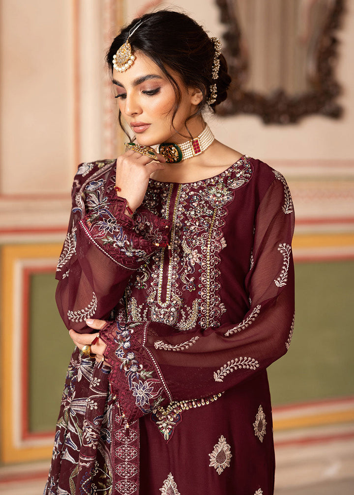 Buy Now Dastan Luxury Chiffon Collection '25 by Ramsha | T - 301 Online in USA, UK, Canada, Germany, Italy, Austria, France, UAE & Worldwide at Empress Clothing.