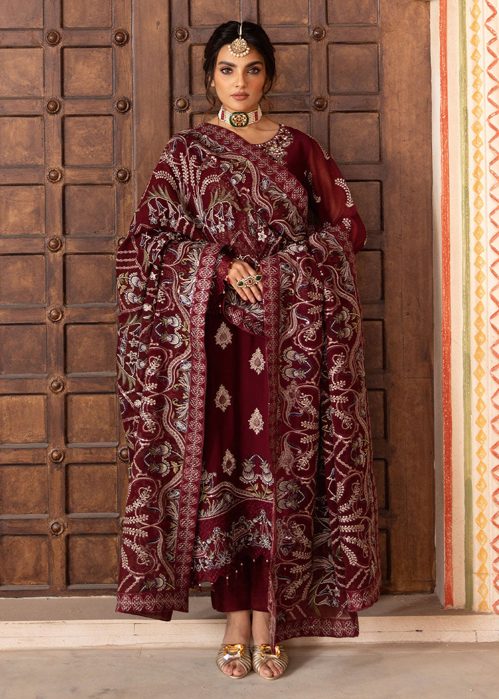 Buy Now Dastan Luxury Chiffon Collection '25 by Ramsha | T - 301 Online in USA, UK, Canada, Germany, Italy, Austria, France, UAE & Worldwide at Empress Clothing.