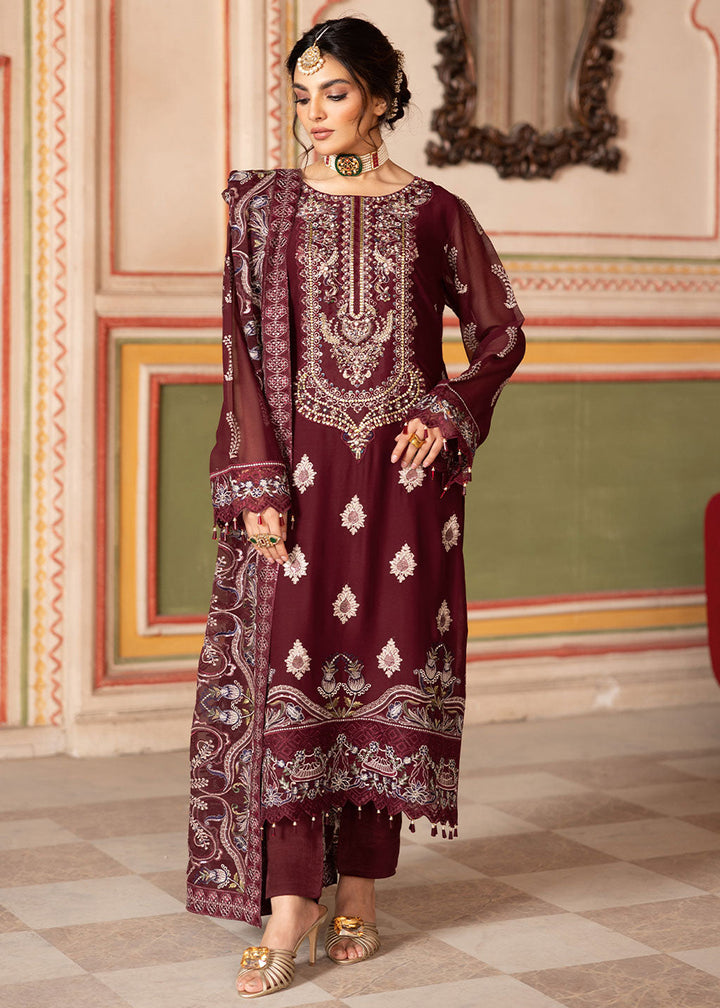 Buy Now Dastan Luxury Chiffon Collection '25 by Ramsha | T - 301 Online in USA, UK, Canada, Germany, Italy, Austria, France, UAE & Worldwide at Empress Clothing.
