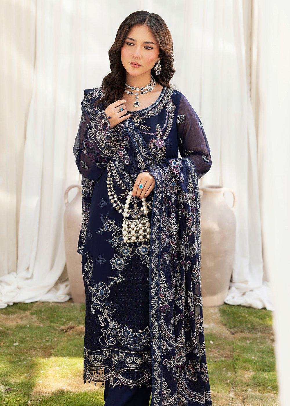 Buy Now Dastan Luxury Chiffon Collection '26 by Ramsha | T-501 Online in US, UK, Canada, France, Italy, Germany, Greece, Sweden, Africa & Worldwide at Empress.
