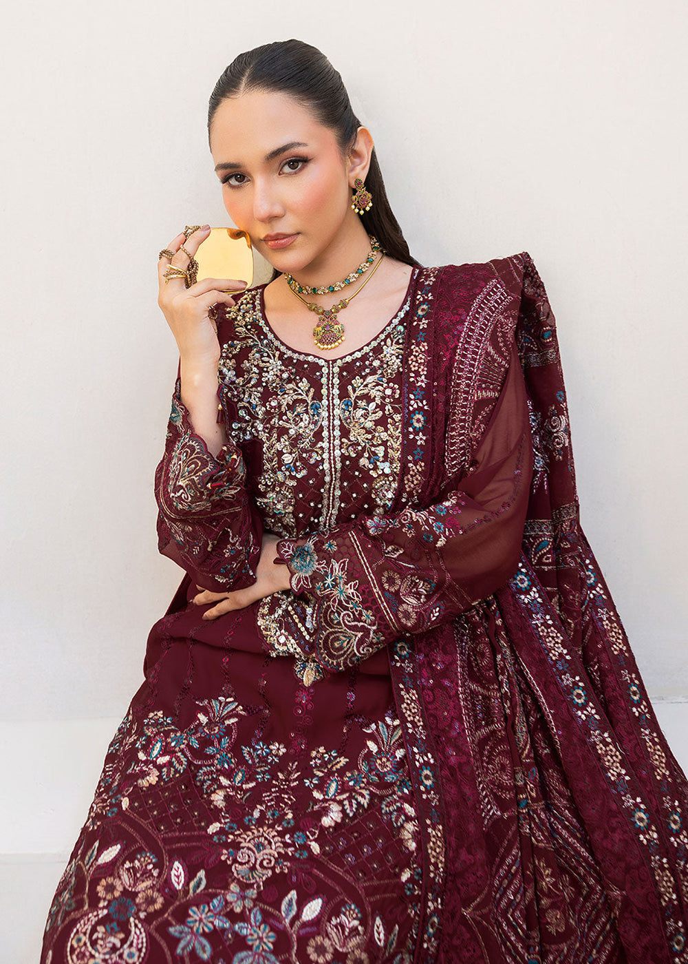 Buy Now Dastan Luxury Chiffon Collection '26 by Ramsha | T-503 Online in US, UK, Canada, France, Italy, Germany, Greece, Sweden, Africa & Worldwide at Empress.