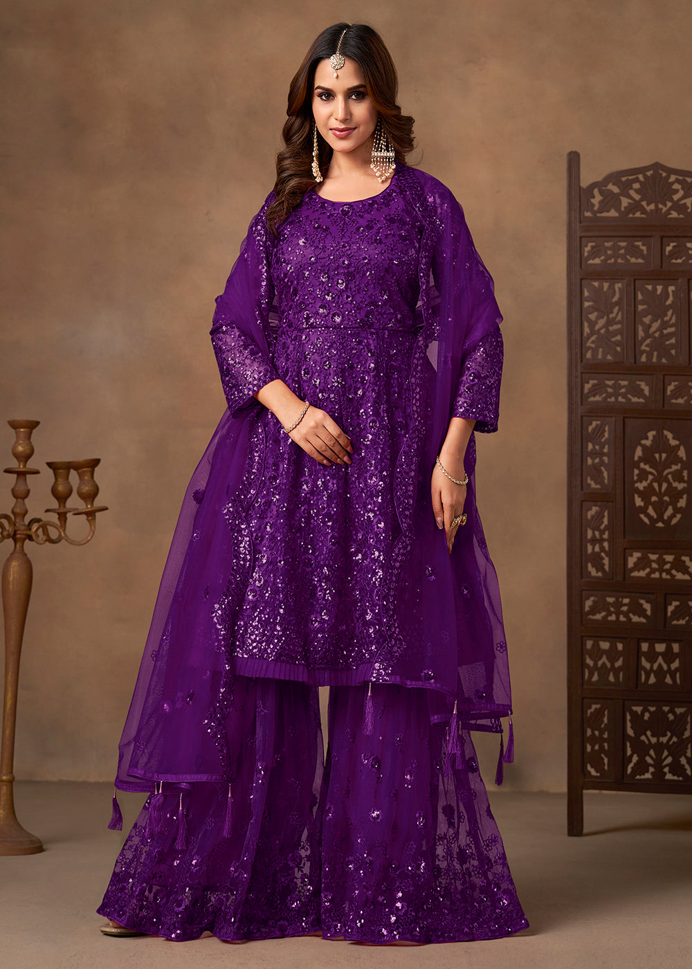 Sharara Dress in Germany, Italy & France - Sharara, Gharara | Empress Tagged "Purple" Empress Clothing Sharara Dress in Germany, Italy & France - Sharara, Gharara | Empress Tagged "Purple" Empress Clothing