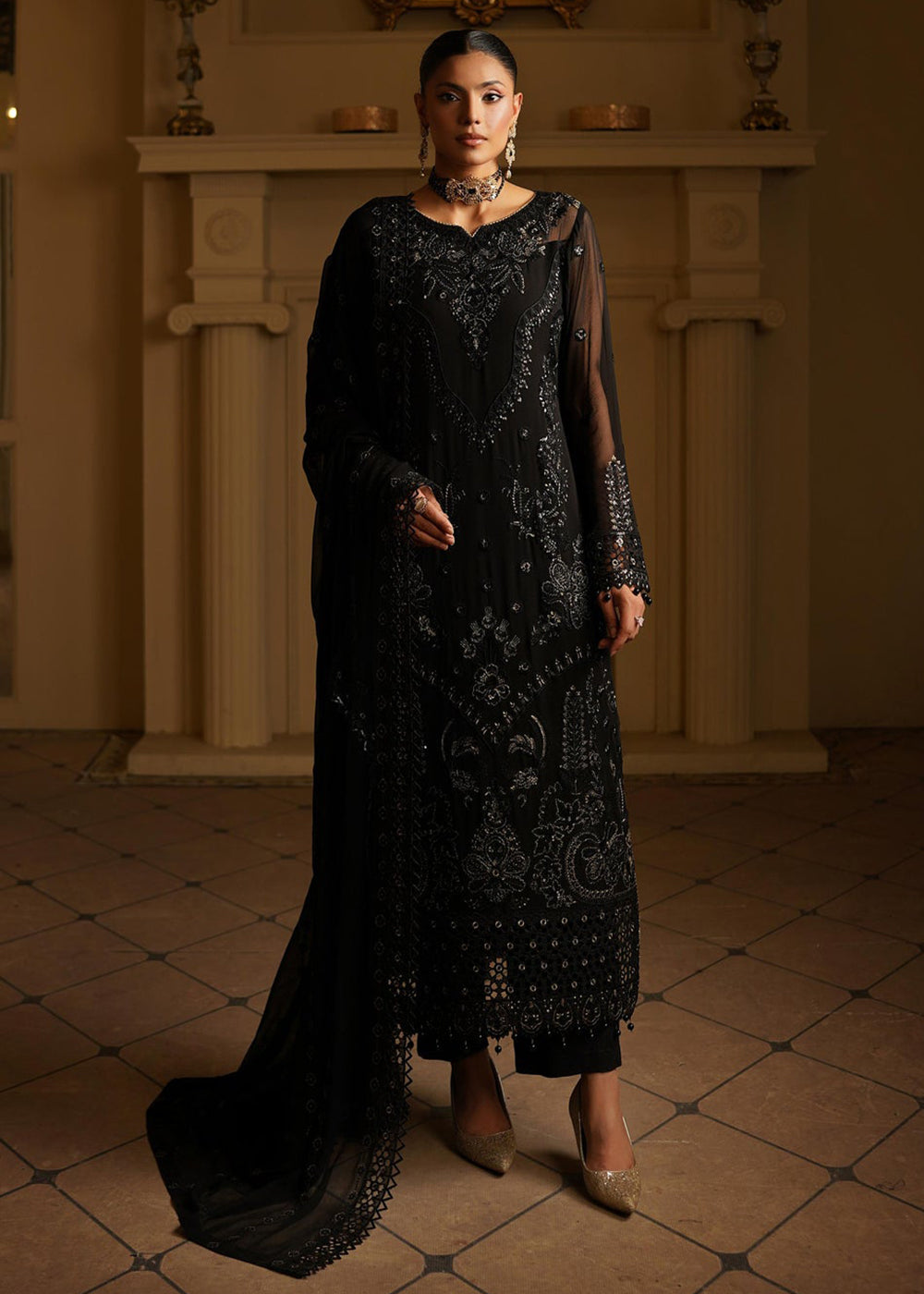 Buy Now Aarzu Luxury Formals '25 by Maryam's | Tara Online in USA, UK, Canada, France, Italy, Germany, Qatar, UAE, Singapore & Worldwide at Empress Clothing.