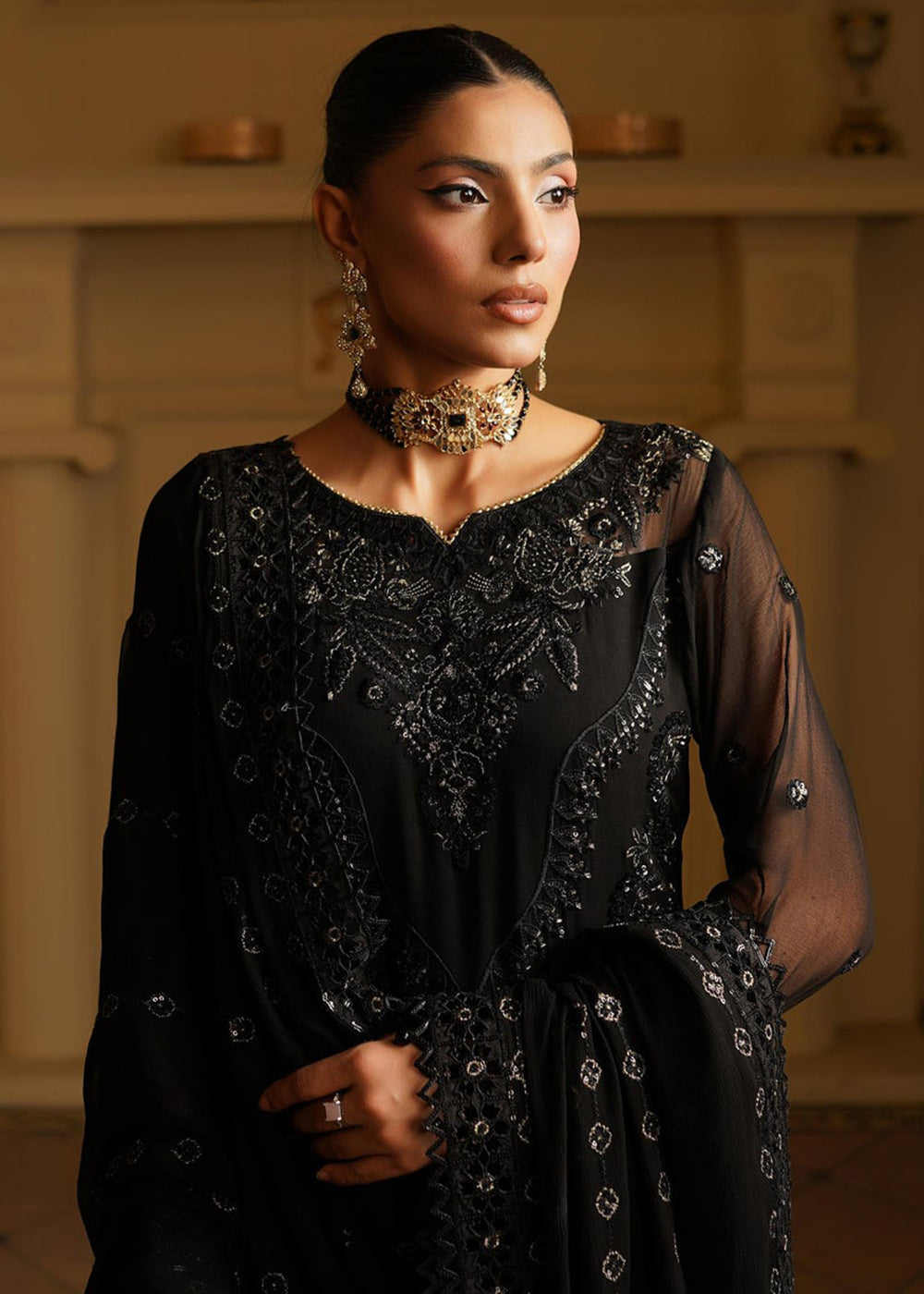 Buy Now Aarzu Luxury Formals '25 by Maryam's | Tara Online in USA, UK, Canada, France, Italy, Germany, Qatar, UAE, Singapore & Worldwide at Empress Clothing.