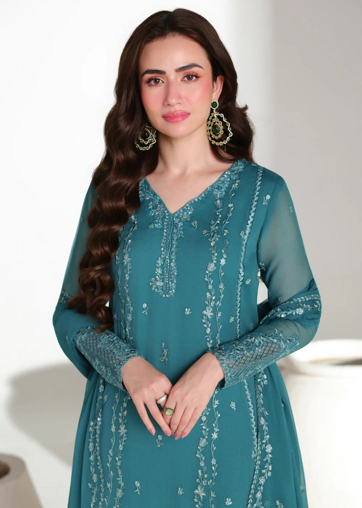 Buy Ensembles Embroidered Festive Chiffon &