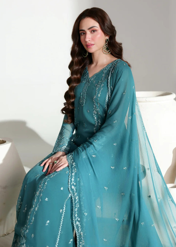 Buy Ensembles Embroidered Festive Chiffon &