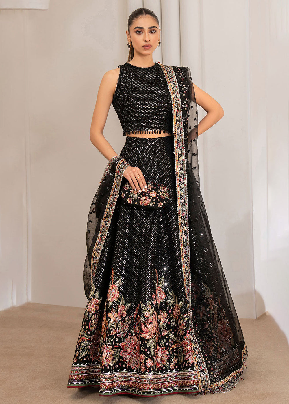 Buy Now Embroidered Chiffon Wedding Formals '24 by Jazmin | UC-3029 Online at Empress Online in USA, UK, Canada & Worldwide at Empress Clothing.