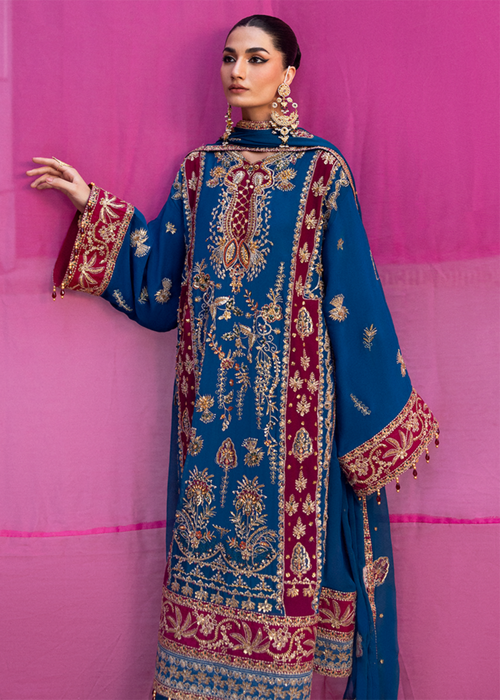 Buy Now The Empress Wedding Formals '25 by Emaan Adeel | VELANIS Online in USA, UK, Canada, France, Italy, Germany, Qatar, UAE & Worldwide at Empress Clothing.