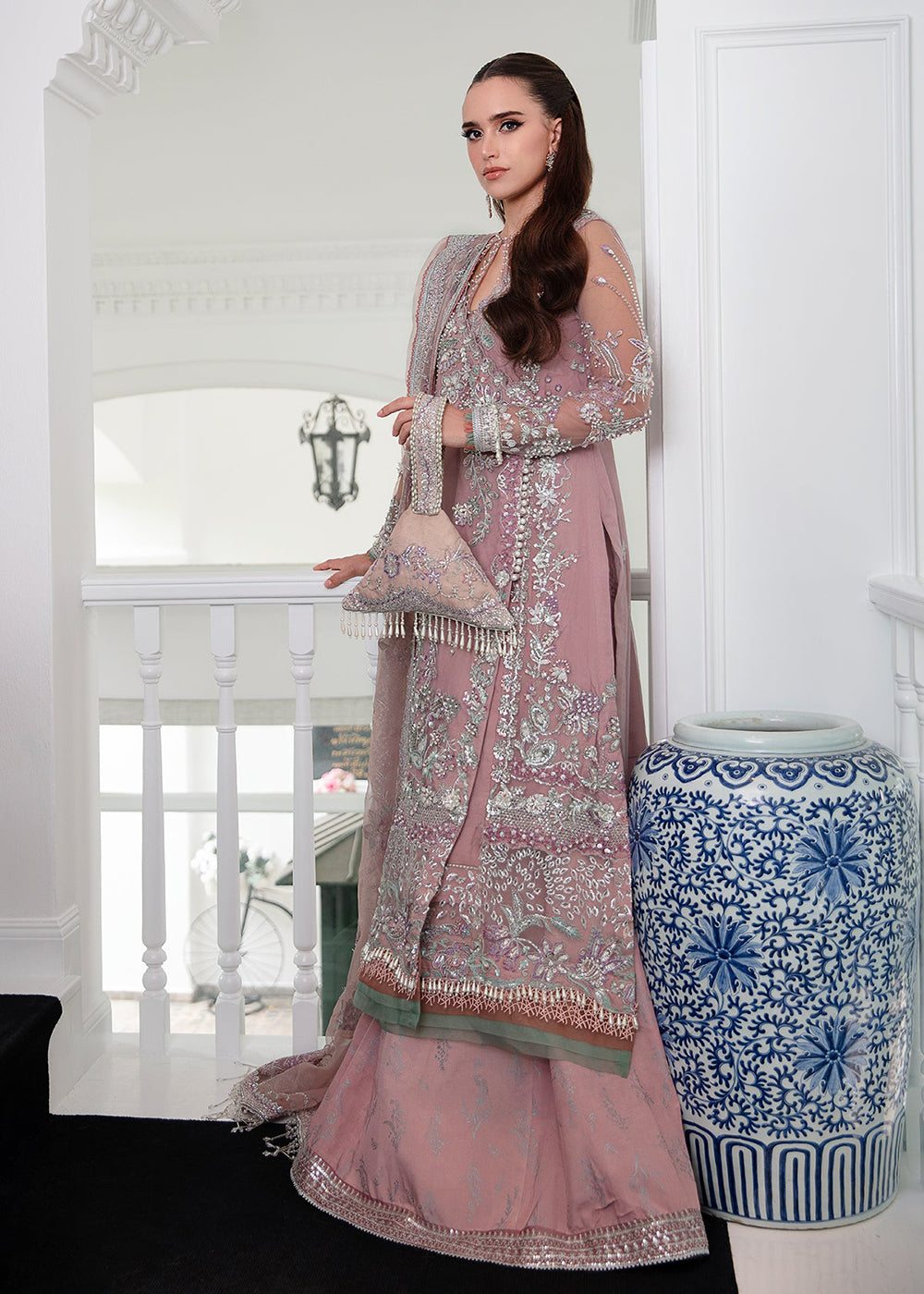 Buy Now Alif Luxury Wedding Formals '23 by AJR Couture | Violet Online in USA, UK, Canada & Worldwide at Empress Clothing. 