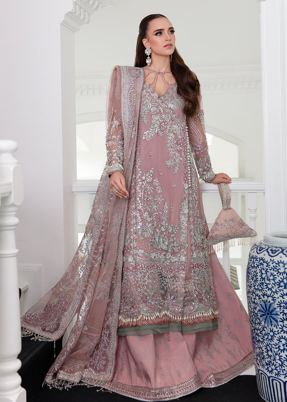 Buy Now Alif Luxury Wedding Formals '23 by AJR Couture | Violet Online in USA, UK, Canada & Worldwide at Empress Clothing. 