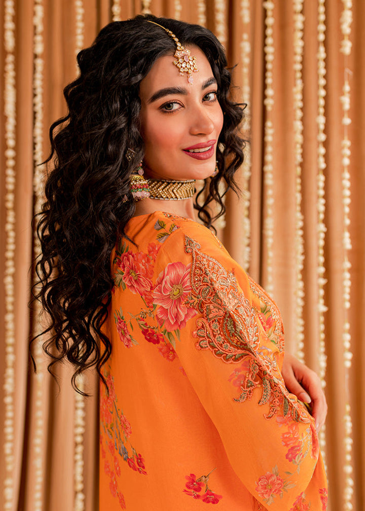 Buy Now Mustard Chiffon Suit - Vasal Formals ’23 By Charizma | VSL-01 Online in USA, UK, Canada & Worldwide at Empress Clothing.