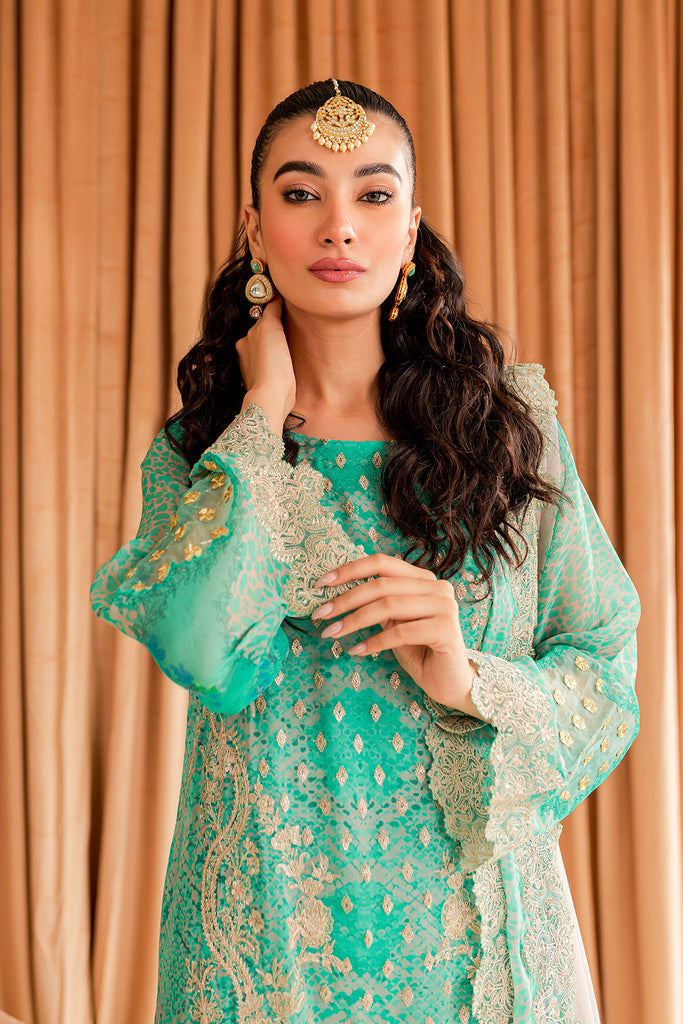 Buy Now Green Chiffon Suit - Vasal Formals ’23 By Charizma | VSL-02 Online in USA, UK, Canada & Worldwide at Empress Clothing.