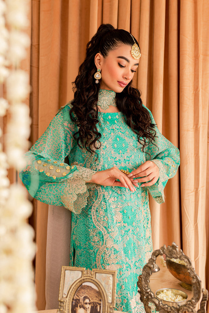 Buy Now Green Chiffon Suit - Vasal Formals ’23 By Charizma | VSL-02 Online in USA, UK, Canada & Worldwide at Empress Clothing.