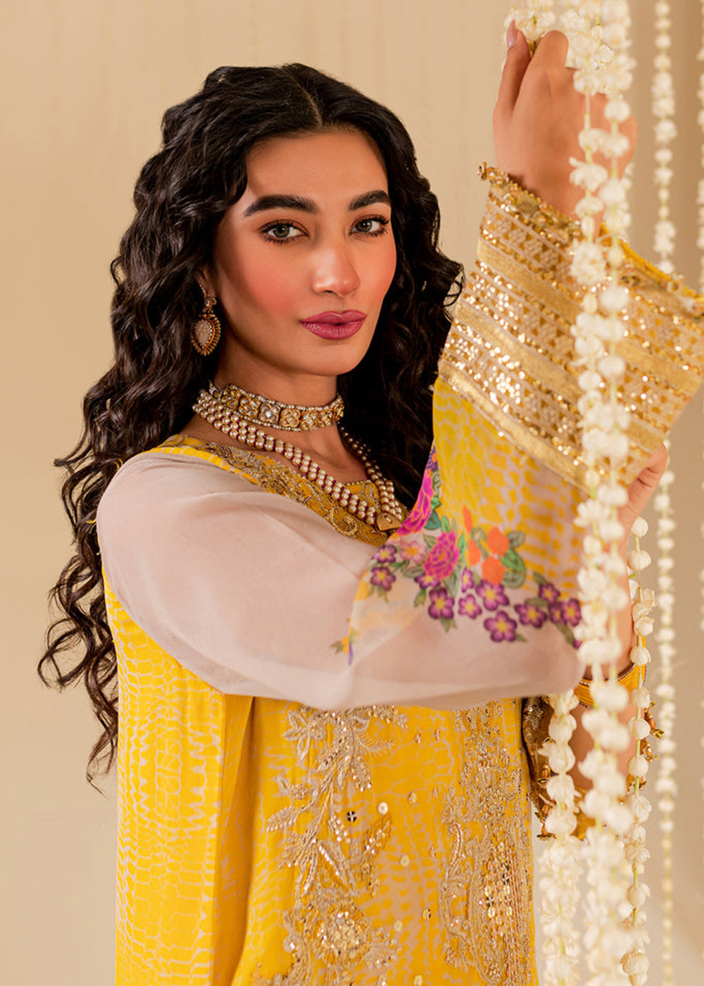 Buy Now Yellow Chiffon Suit - Vasal Formals ’23 By Charizma | VSL-04 Online in USA, UK, Canada & Worldwide at Empress Clothing.