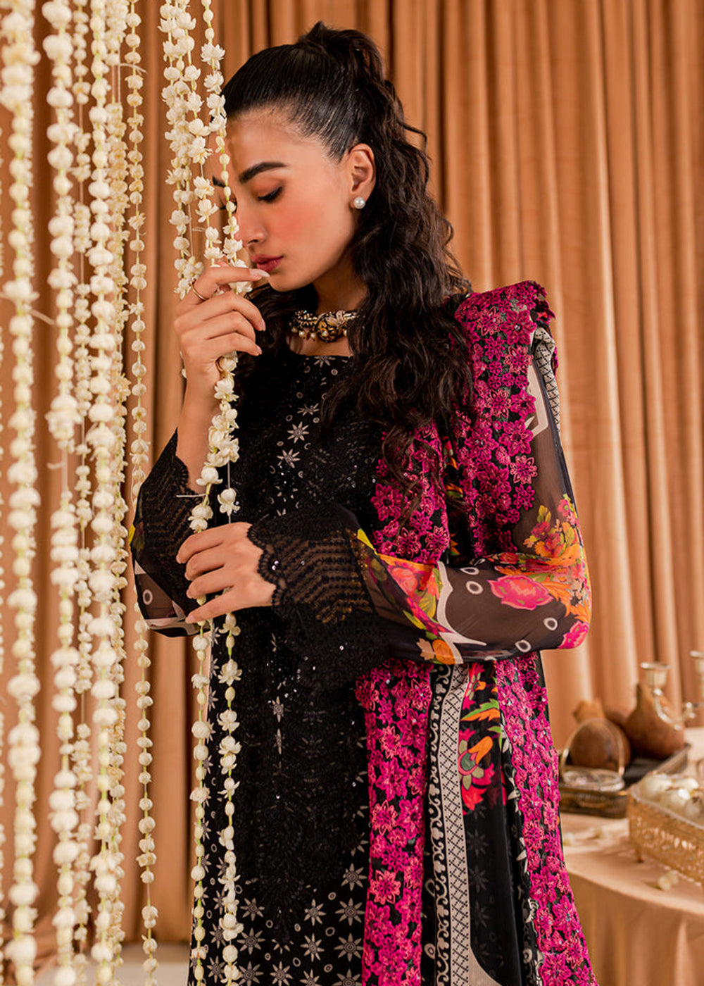 Buy Now Black Chiffon Suit - Vasal Formals ’23 By Charizma | VSL-05 Online in USA, UK, Canada & Worldwide at Empress Clothing.