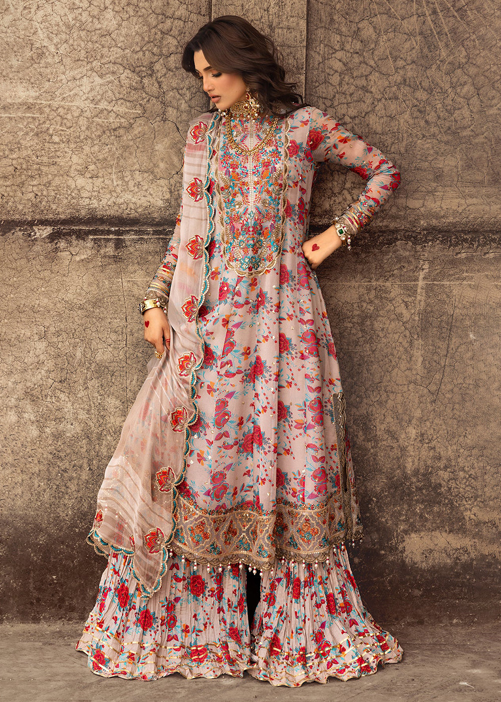 Buy Now Vasal Luxury Chiffon Collection 25 by Charizma | VSL25-08 Online in US, UK, Canada, Germany, Italy, Austria, France, UAE & Worldwide at Empress Clothing