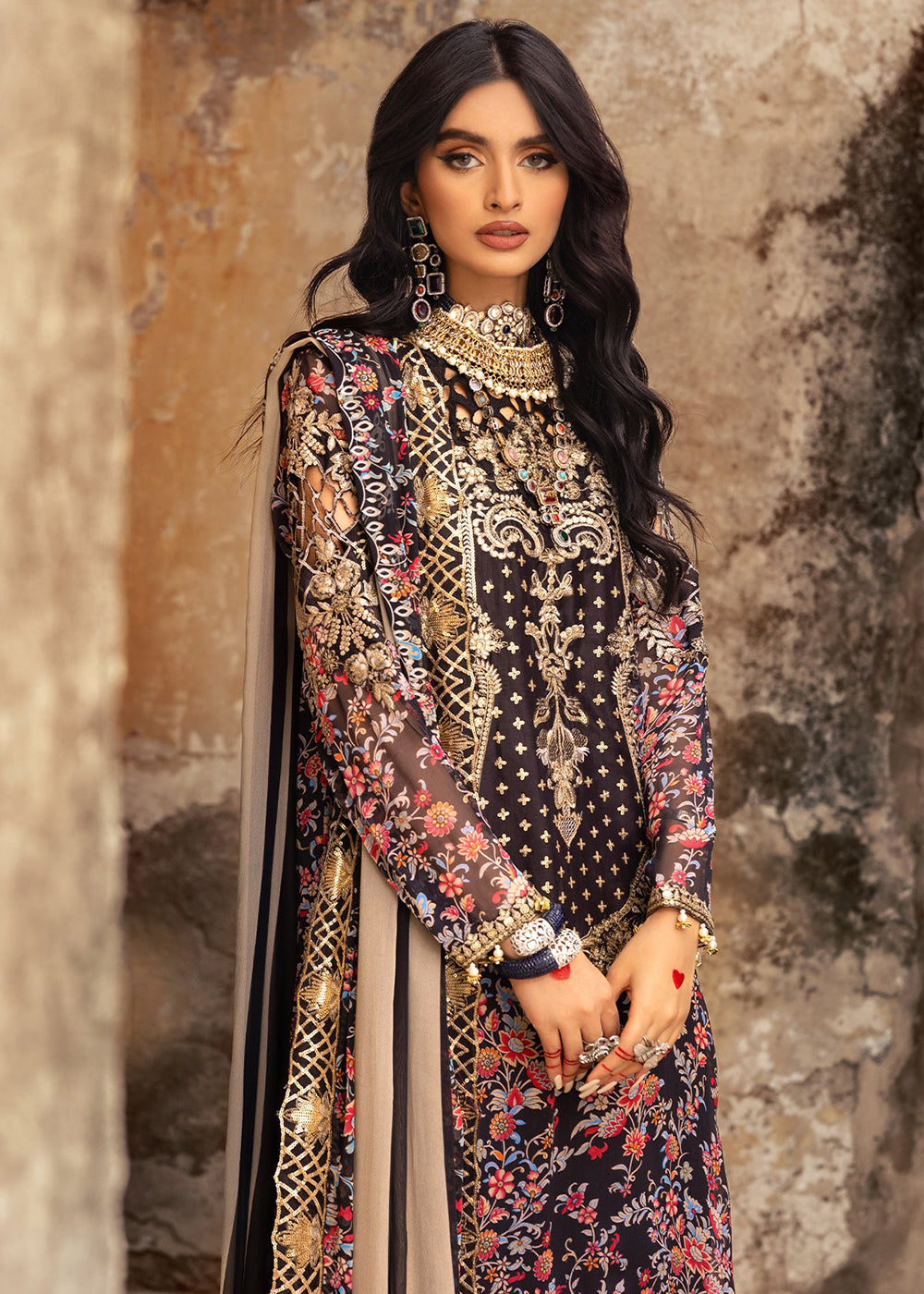 Buy Now Vasal Luxury Chiffon Collection 25 by Charizma | VSL25-09 Online in US, UK, Canada, Germany, Italy, Austria, France, UAE & Worldwide at Empress Clothing