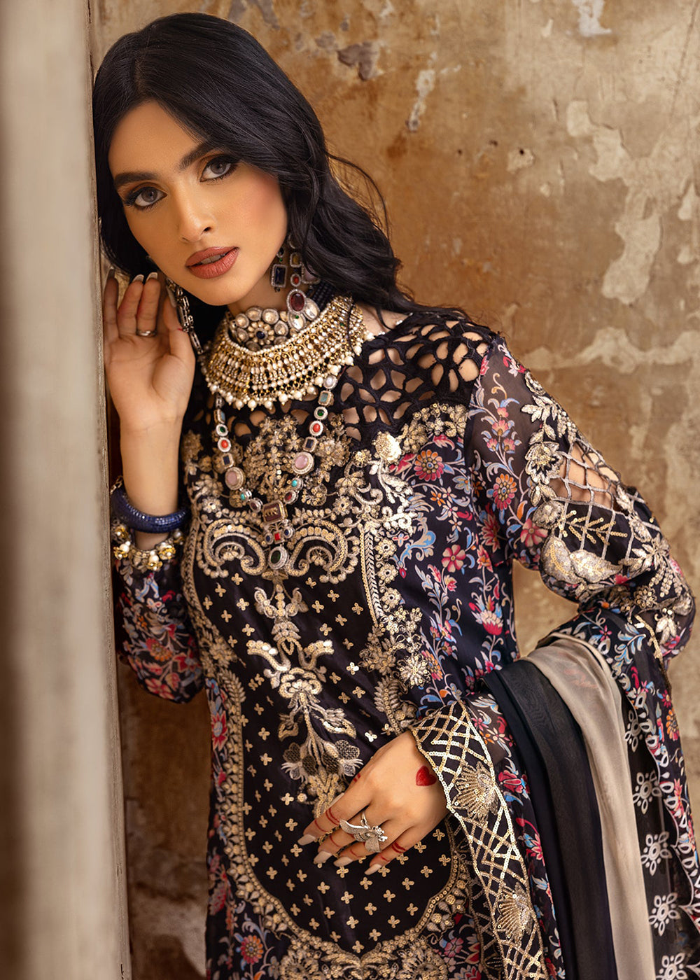 Buy Now Vasal Luxury Chiffon Collection 25 by Charizma | VSL25-09 Online in US, UK, Canada, Germany, Italy, Austria, France, UAE & Worldwide at Empress Clothing