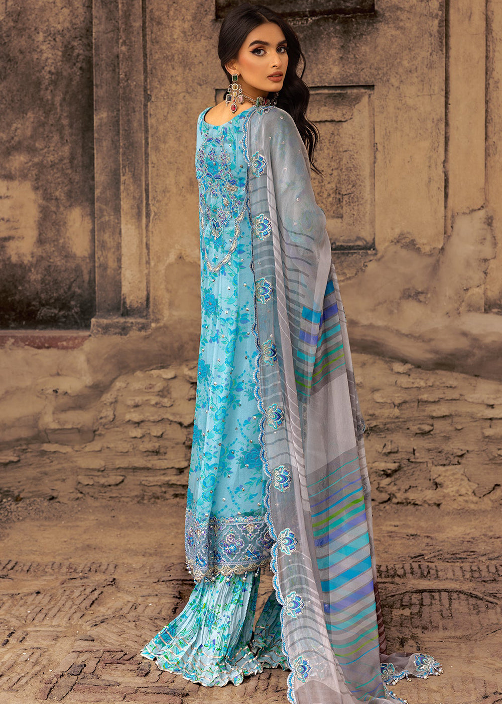 Buy Now Vasal Luxury Chiffon Collection 25 by Charizma | VSL25-10 Online in US, UK, Canada, Germany, Italy, Austria, France, UAE & Worldwide at Empress Clothing