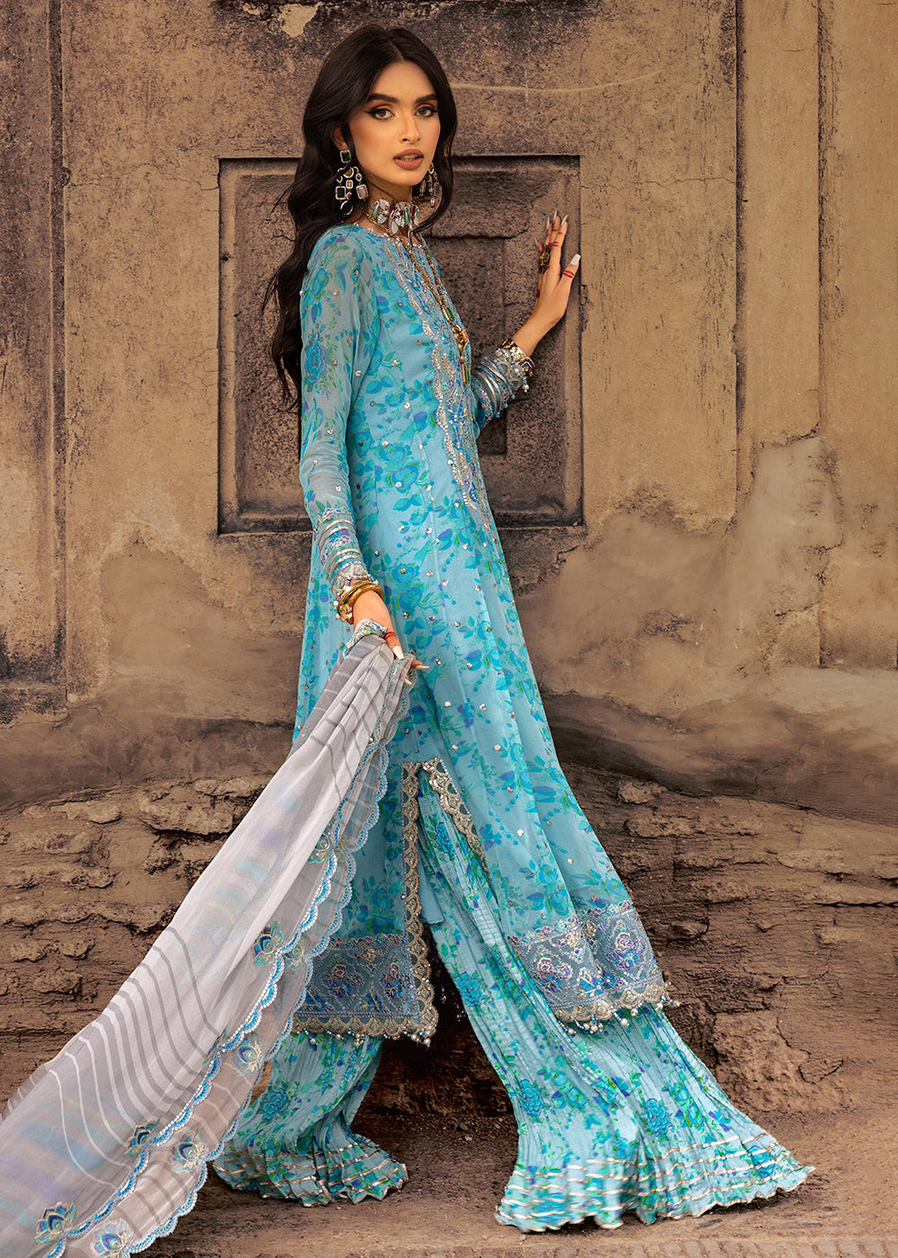 Buy Now Vasal Luxury Chiffon Collection 25 by Charizma | VSL25-10 Online in US, UK, Canada, Germany, Italy, Austria, France, UAE & Worldwide at Empress Clothing