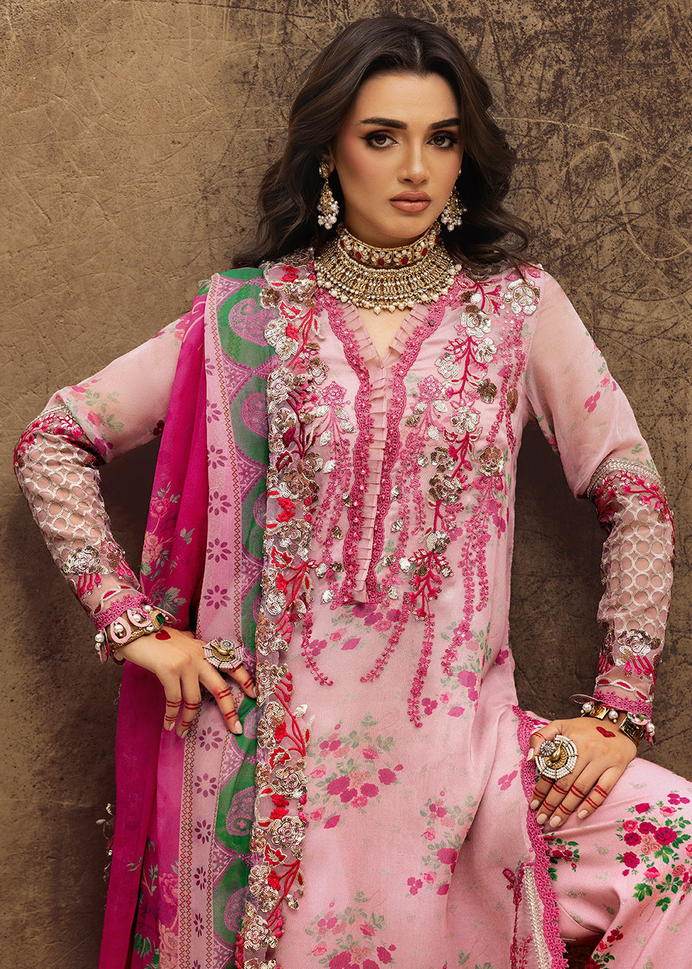 Buy Now Vasal Luxury Chiffon Collection 25 by Charizma | VSL25-12 Online in US, UK, Canada, Germany, Italy, Austria, France, UAE & Worldwide at Empress Clothing