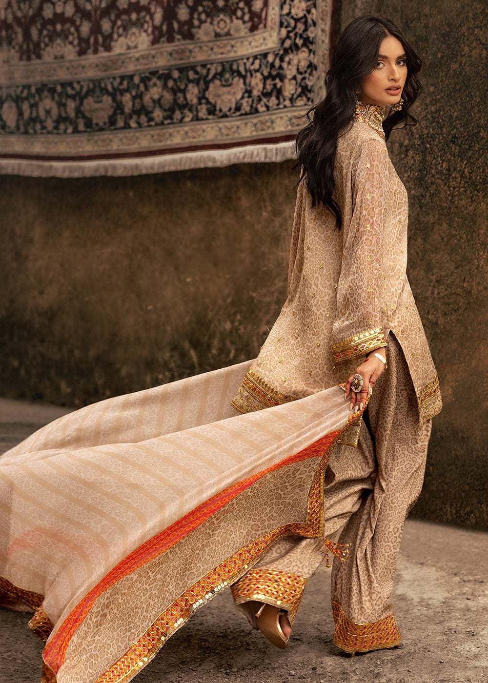 Buy Now Vasal Luxury Chiffon Collection 25 by Charizma | VSL25-13 Online in US, UK, Canada, Germany, Italy, Austria, France, UAE & Worldwide at Empress Clothing