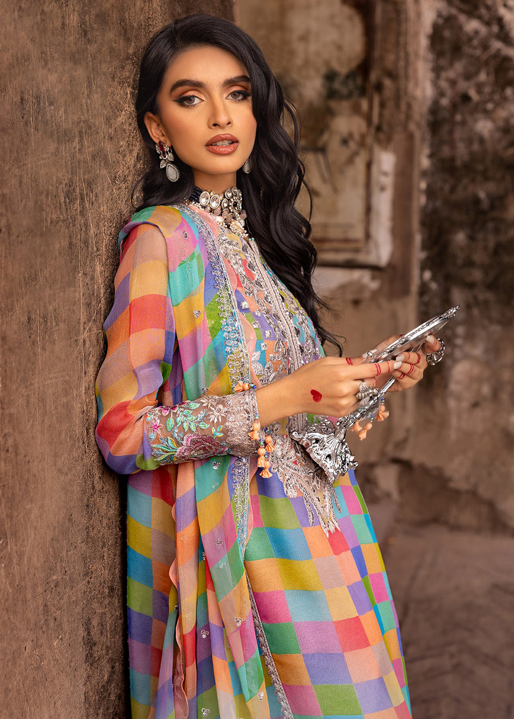 Buy Now Vasal Luxury Chiffon Collection 25 by Charizma | VSL25-14 Online in US, UK, Canada, Germany, Italy, Austria, France, UAE & Worldwide at Empress Clothing