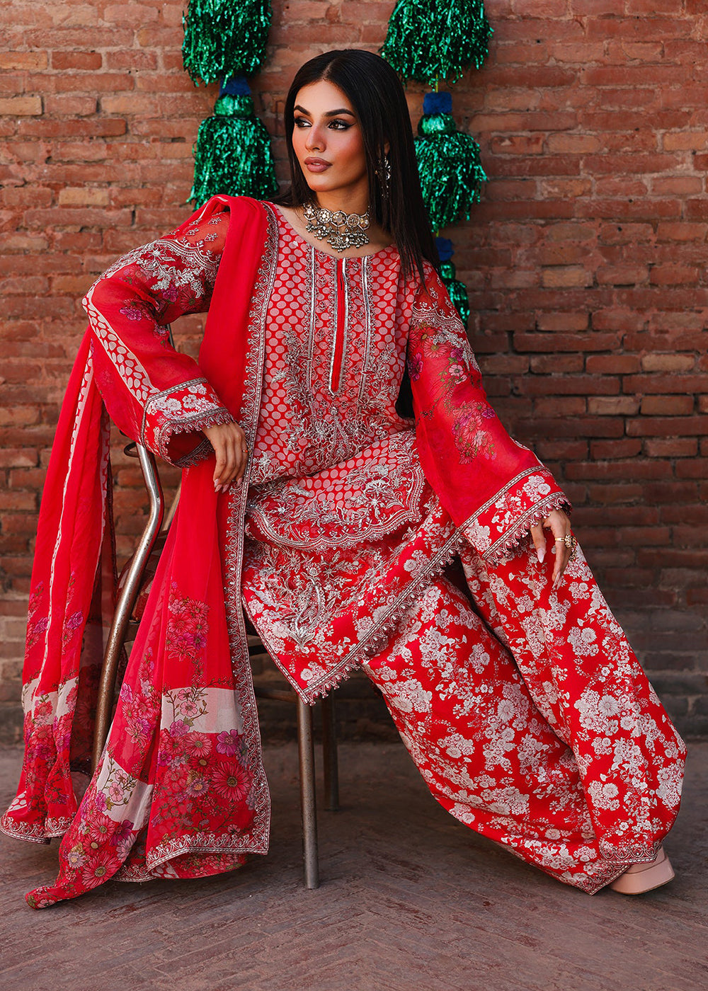 Buy Now Vasal Luxury Chiffon Collection '25 by Charizma | VSL5-16 Online in USA, UK, Canada, France, Italy, Germany, Australia & Worldwide at Empress Clothing.