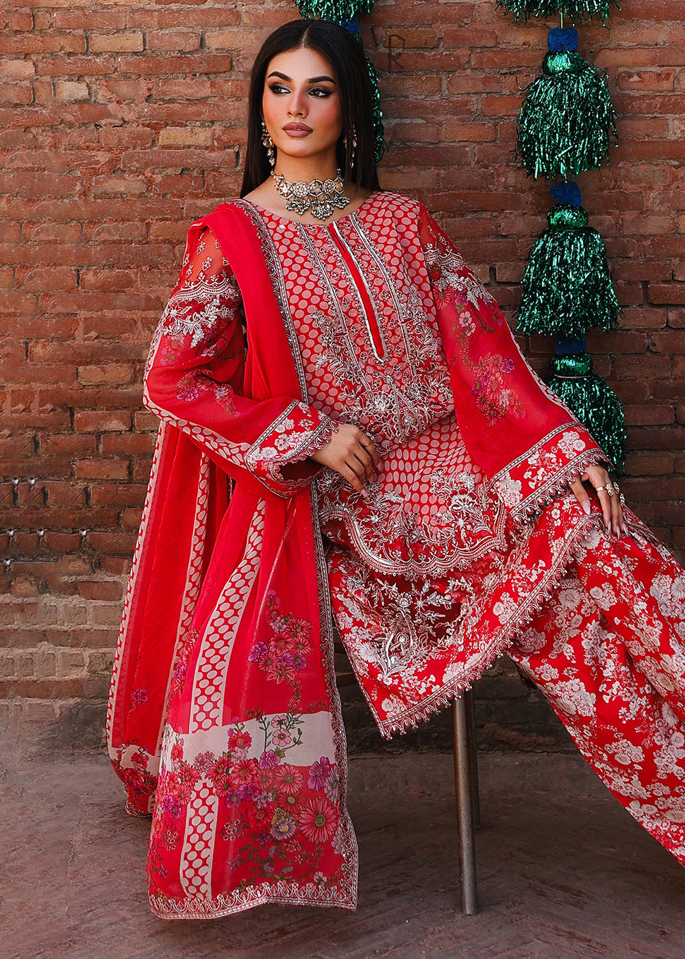 Buy Now Vasal Luxury Chiffon Collection '25 by Charizma | VSL5-16 Online in USA, UK, Canada, France, Italy, Germany, Australia & Worldwide at Empress Clothing.