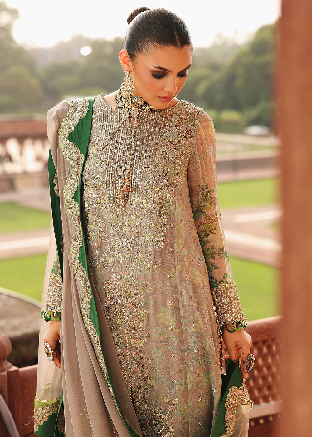 Buy Now Vasal Luxury Chiffon Collection '25 by Charizma | VSL5-23 Online in USA, UK, Canada, France, Italy, Germany, Spain, UAE & Worldwide at Empress Clothing.