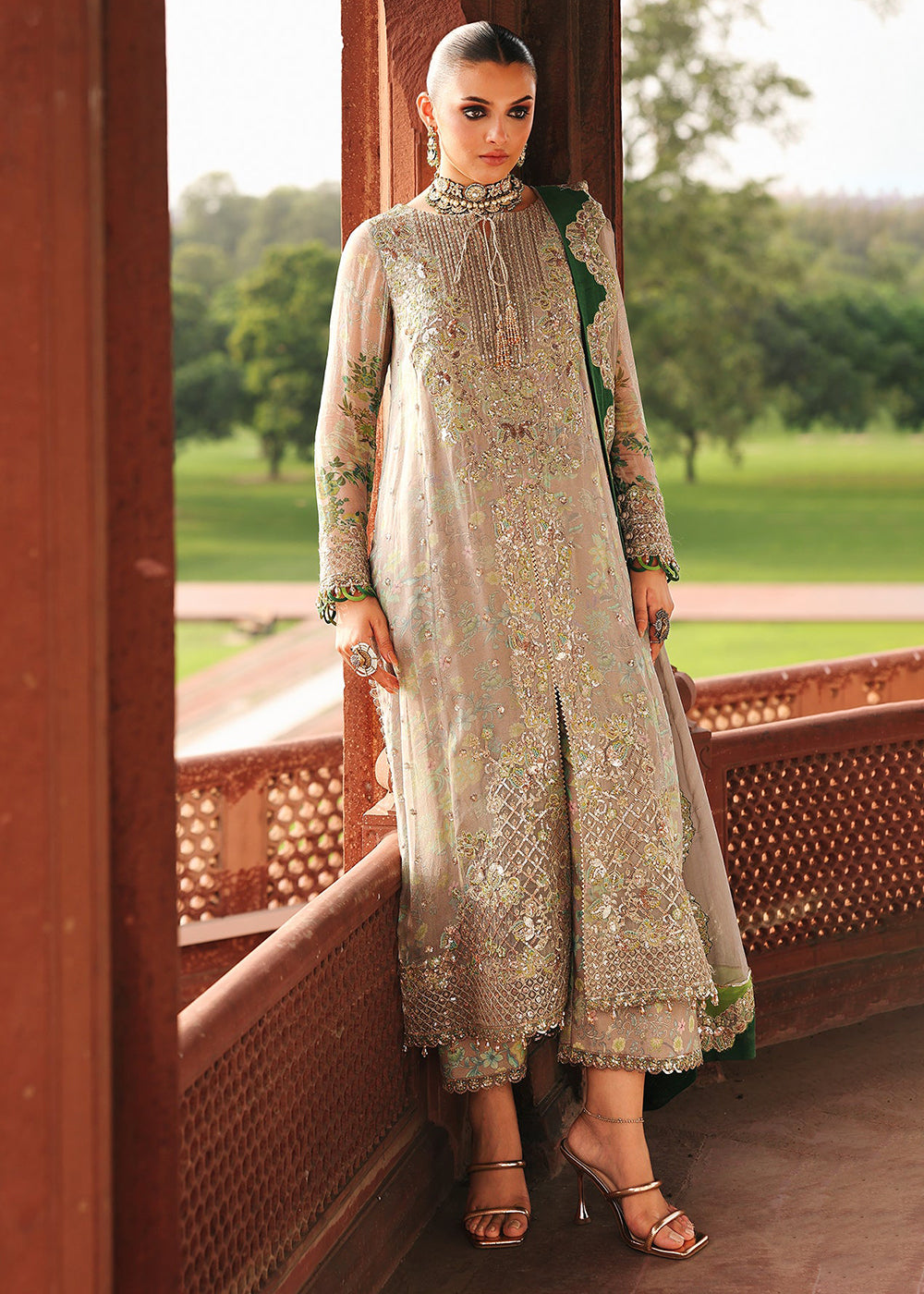 Buy Now Vasal Luxury Chiffon Collection '25 by Charizma | VSL5-23 Online in USA, UK, Canada, France, Italy, Germany, Spain, UAE & Worldwide at Empress Clothing.