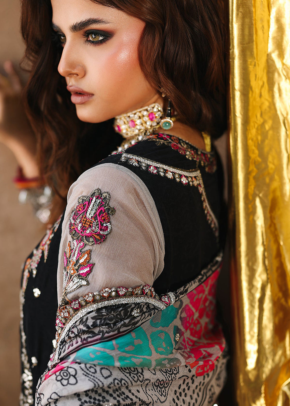 Buy Now Vasal Luxury Chiffon Collection '25 by Charizma | VSL5-24 Online in USA, UK, Canada, France, Italy, Germany, Spain, UAE & Worldwide at Empress Clothing.