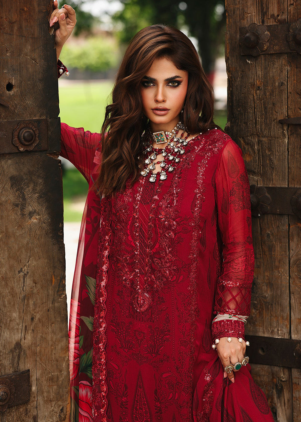 Buy Now Vasal Luxury Chiffon Collection '25 by Charizma | VSL5-25 Online in USA, UK, Canada, France, Italy, Germany, Spain, UAE & Worldwide at Empress Clothing.