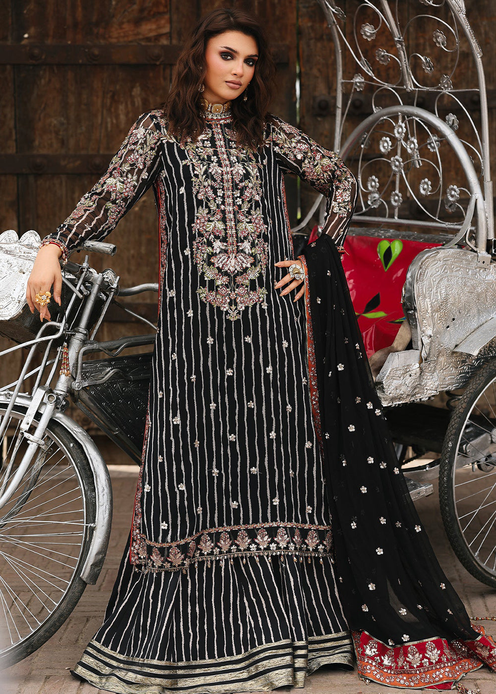 Buy Now Vasal Luxury Chiffon Collection '25 by Charizma | VSL5-26 Online in USA, UK, Canada, France, Italy, Germany, Spain, UAE & Worldwide at Empress Clothing.