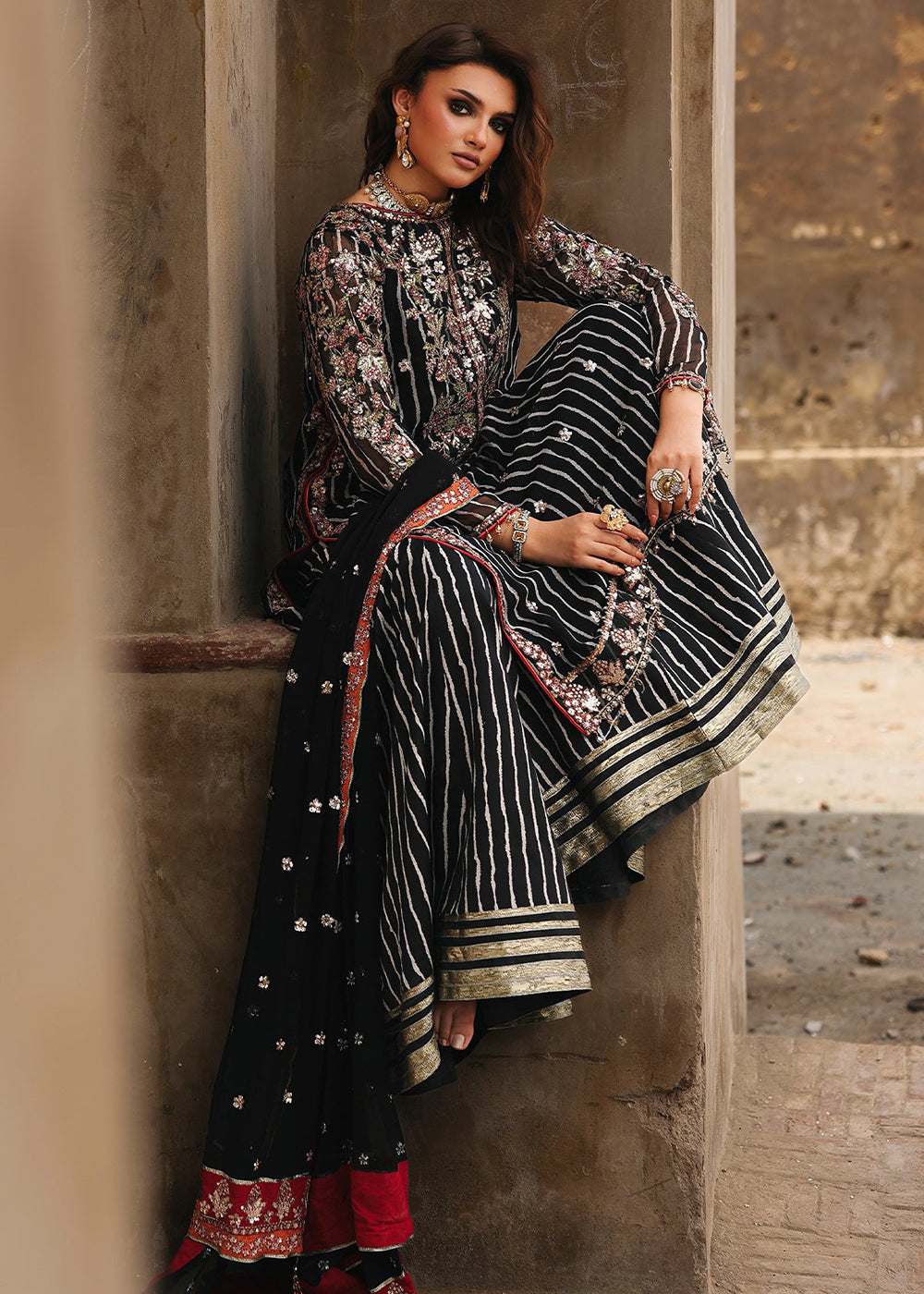 Buy Now Vasal Luxury Chiffon Collection '25 by Charizma | VSL5-26 Online in USA, UK, Canada, France, Italy, Germany, Spain, UAE & Worldwide at Empress Clothing.