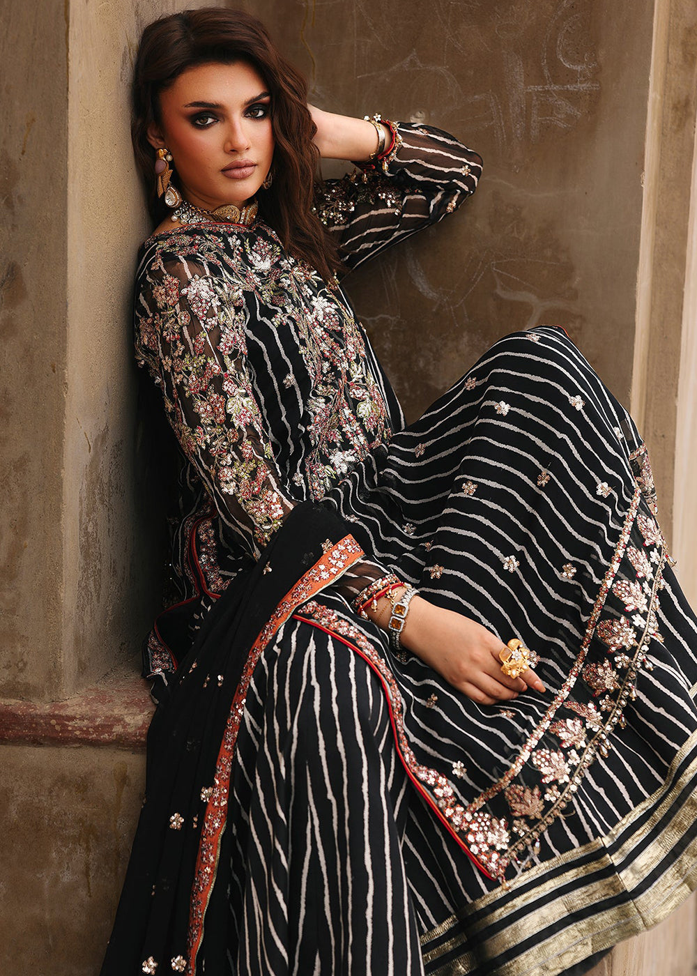 Buy Now Vasal Luxury Chiffon Collection '25 by Charizma | VSL5-26 Online in USA, UK, Canada, France, Italy, Germany, Spain, UAE & Worldwide at Empress Clothing.