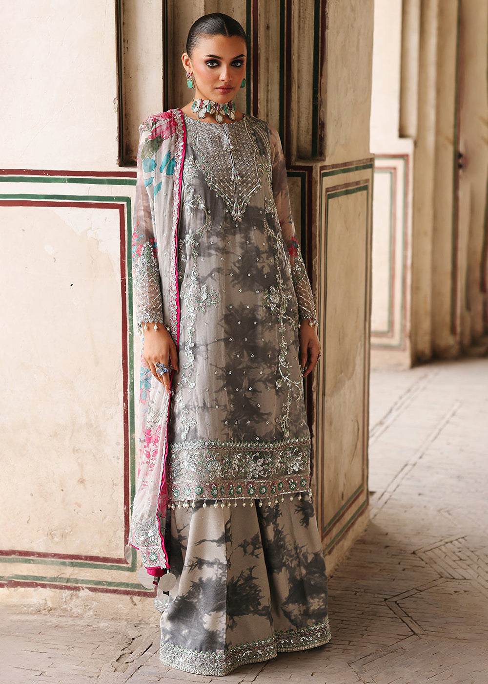 Buy Now Vasal Luxury Chiffon Collection '25 by Charizma | VSL5-27 Online in USA, UK, Canada, France, Italy, Germany, Spain, UAE & Worldwide at Empress Clothing.