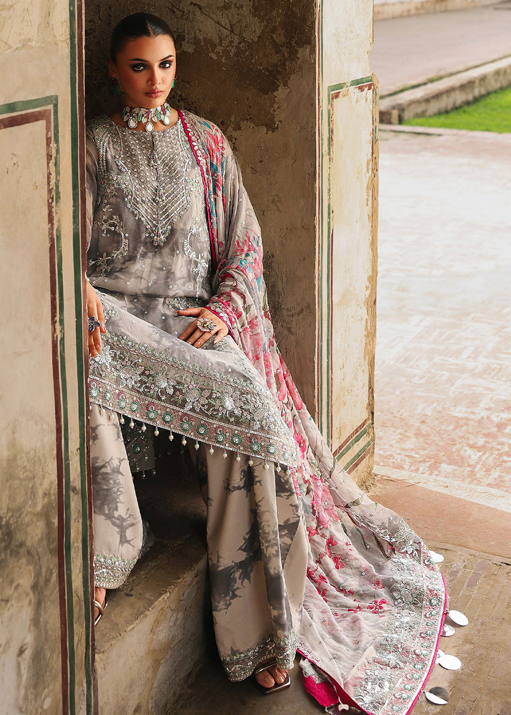 Buy Now Vasal Luxury Chiffon Collection '25 by Charizma | VSL5-27 Online in USA, UK, Canada, France, Italy, Germany, Spain, UAE & Worldwide at Empress Clothing.