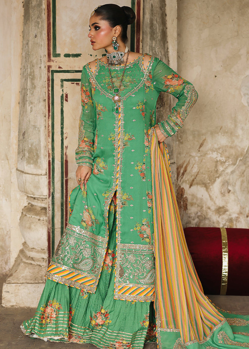 Buy Now Vasal Luxury Chiffon Collection '25 by Charizma | VSL5-28 Online in USA, UK, Canada, France, Italy, Germany, Spain, UAE & Worldwide at Empress Clothing.