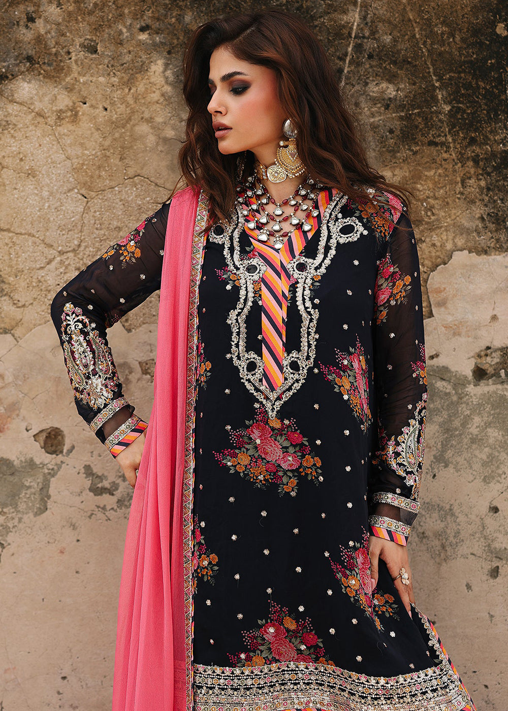 Buy Now Vasal Luxury Chiffon Collection '25 by Charizma | VSL5-29 Online in USA, UK, Canada, France, Italy, Germany, Spain, UAE & Worldwide at Empress Clothing.